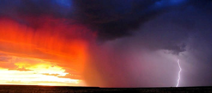 Гроза на закате